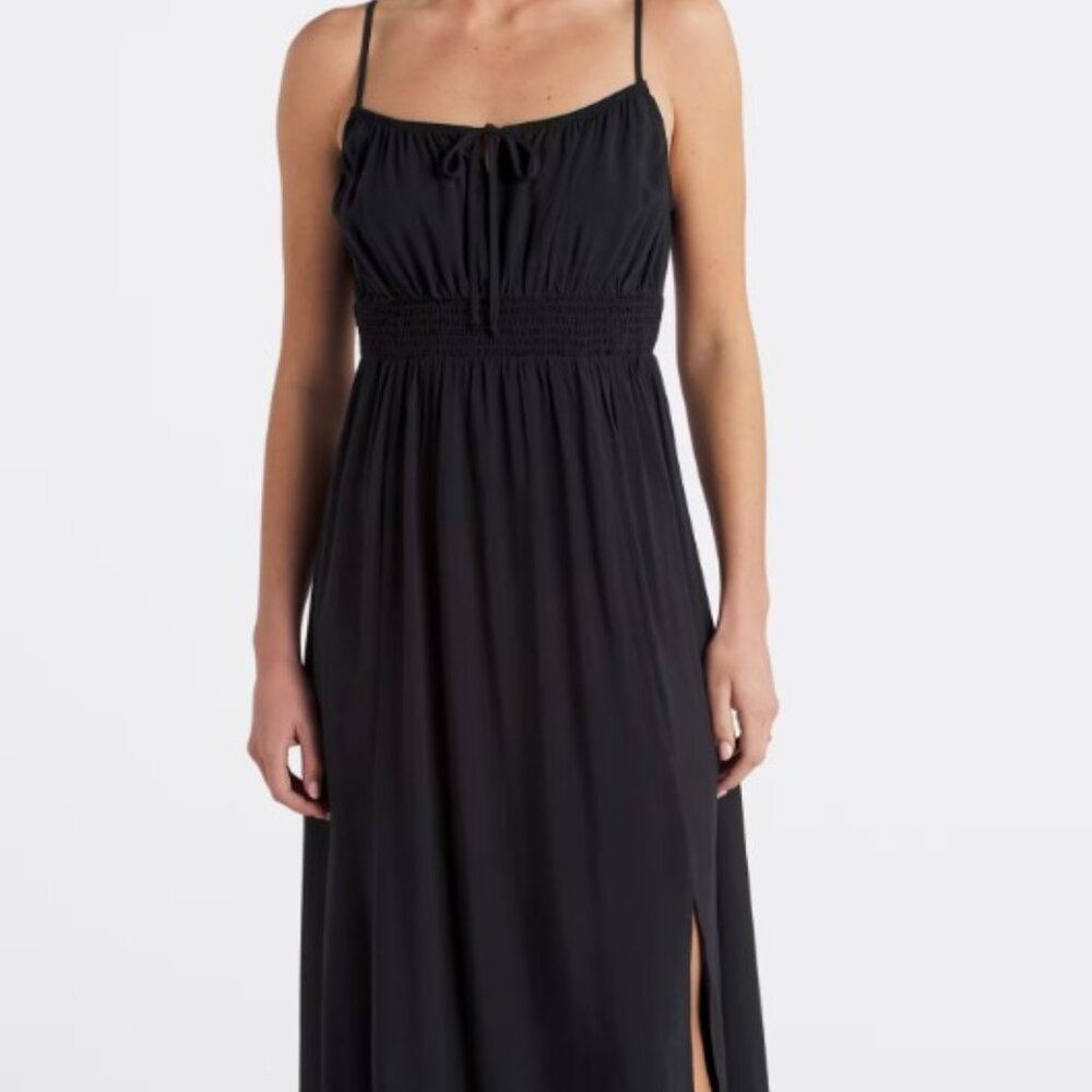 Mason & Belle Josie Maxi Dress in Black, Size Large